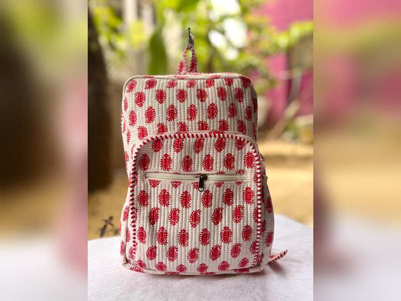 Handcrafted Quilted Bag pack