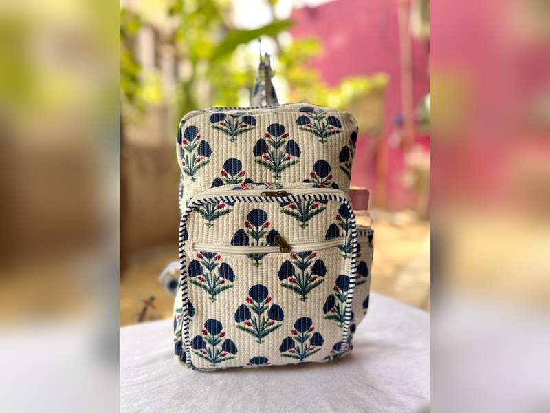 Handcrafted Quilted Bag pack