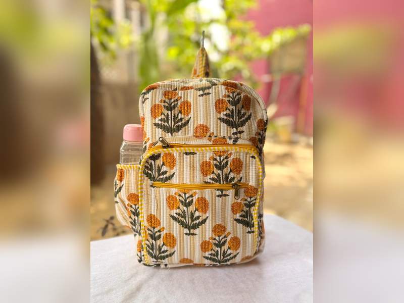 Handcrafted Quilted Bag pack