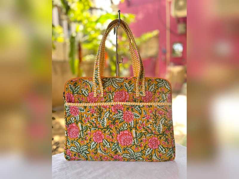 Handcrafted Quilted laptop Bags for  Women