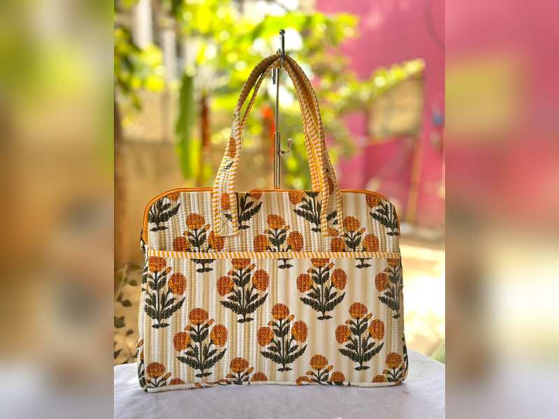 Handcrafted Quilted laptop Bags for  Women