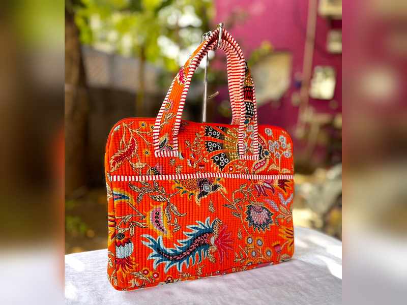 Handcrafted Quilted laptop Bags for  Women