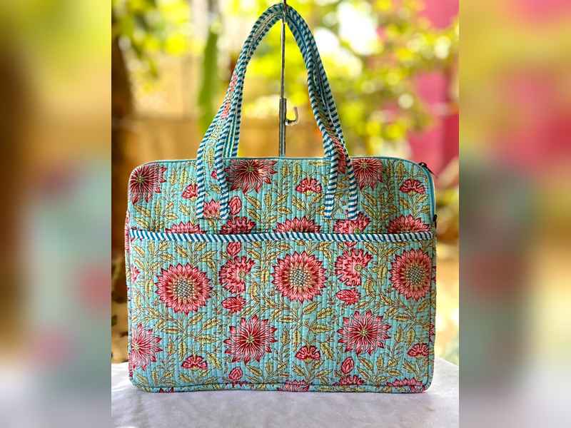 Handcrafted Quilted laptop Bags for  Women