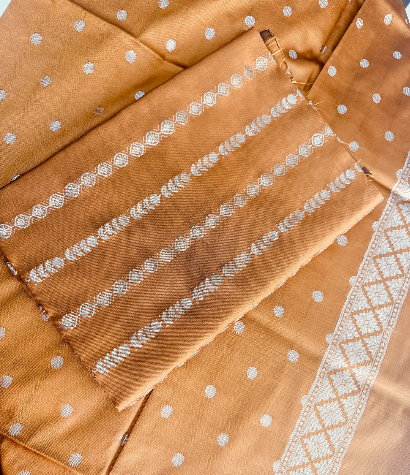 Mustard Brown Banarasi Silk Suit | Elegant Festive Wear